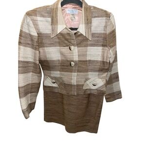 Lew Magram Collection New York Skirt & Blazer Suit Set Women's Vintage